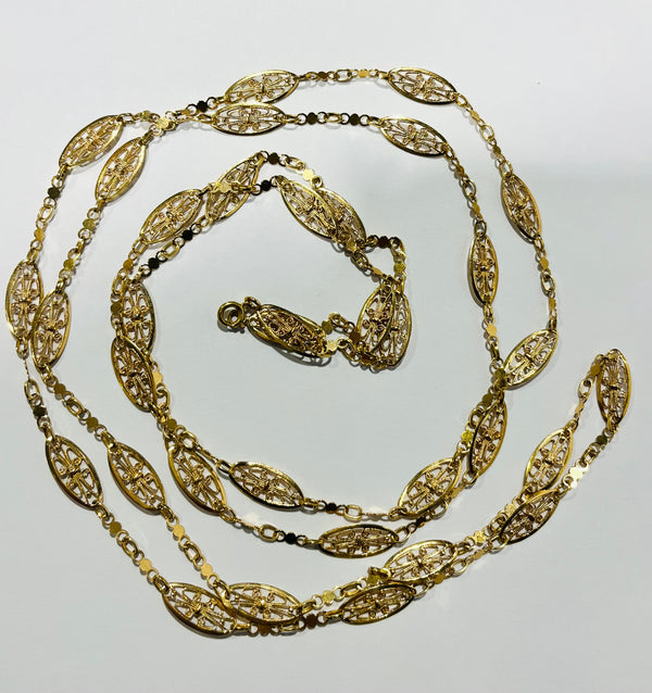 Collier Sautoir en Or Jaune 18 K - 33.25 G