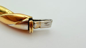 Bracelet en Or Jaune et Blanc 18K - 28.55 Grs