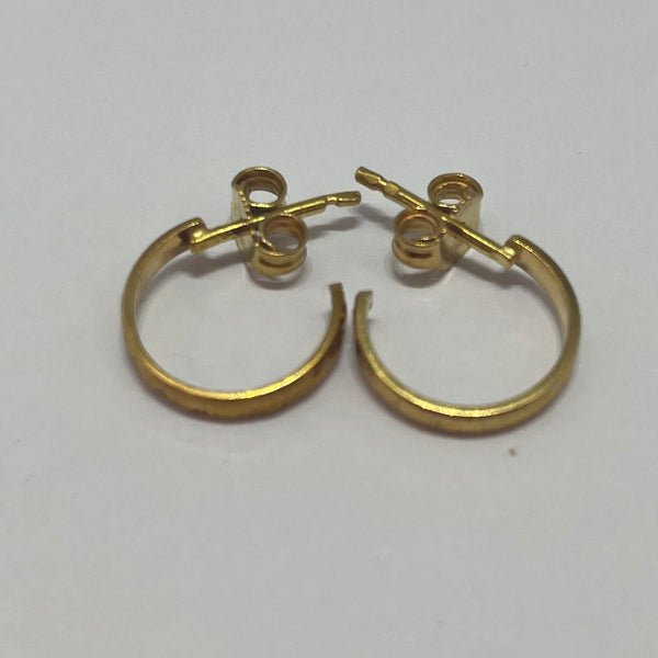 Boucles d'oreilles en Or Jaune 18 Carats - 1.54 Grs