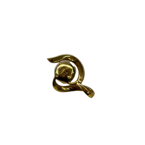 Pendentif Symbole en Or Jaune et Blanc 18K