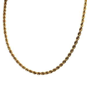 Collier Torsadé Matinée en Or Jaune 18K