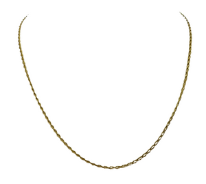 Collier maille cheval en or jaune 18K 5.77 Grs