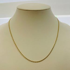 Collier maille cheval en or jaune 18K 5.77 Grs