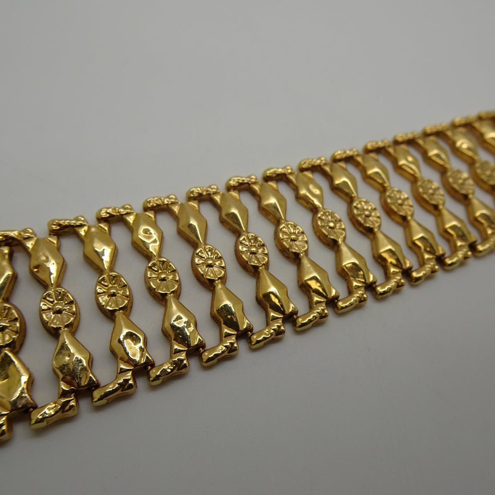 Bracelet Manchette en Or Jaune 18K 20.10 Grs