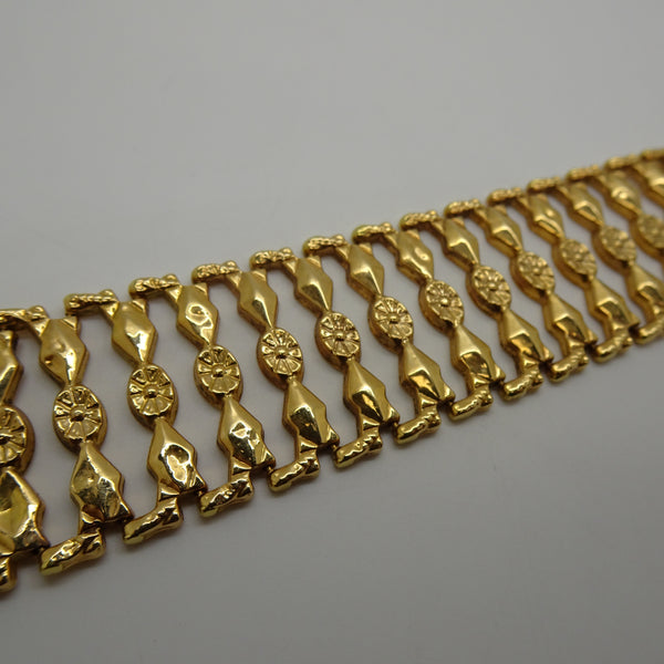 Bracelet Manchette en Or Jaune 18K 20.10 Grs