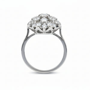 Bague Chou en Or Blanc 18k -  3.58 G