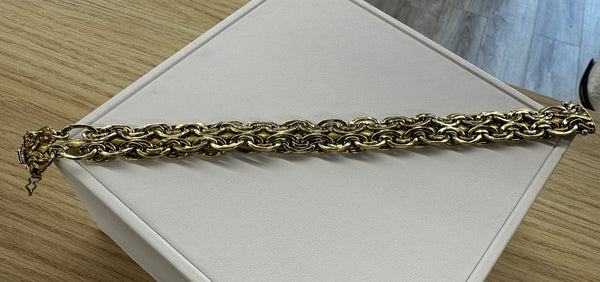 Bracelet Gourmette en Or Jaune 18K - 19.84G