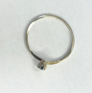 Baguette en Or Blanc 18K Taille-57
