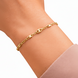 Bracelet maillon en or jaune 18K - 3.5 G