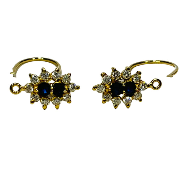 Boucles d'oreilles en Or jaune 18K - 1.96G