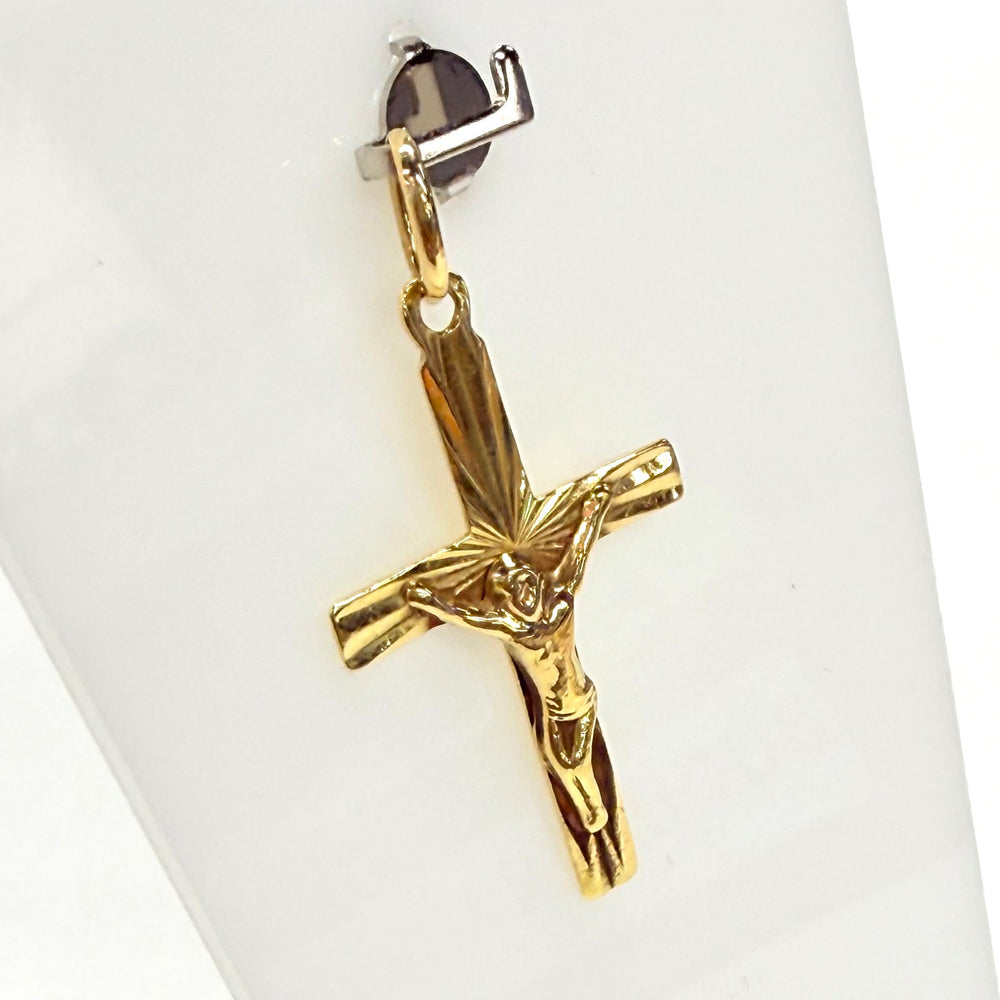 Pendentif Croix en Or Jaune 18K - 1.30g