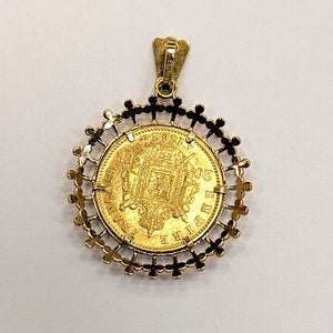 Pendentif Napoléon III en Or Jaune 18K - 9.53g