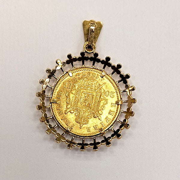 Pendentif Napoléon III en Or Jaune 18K - 9.53g