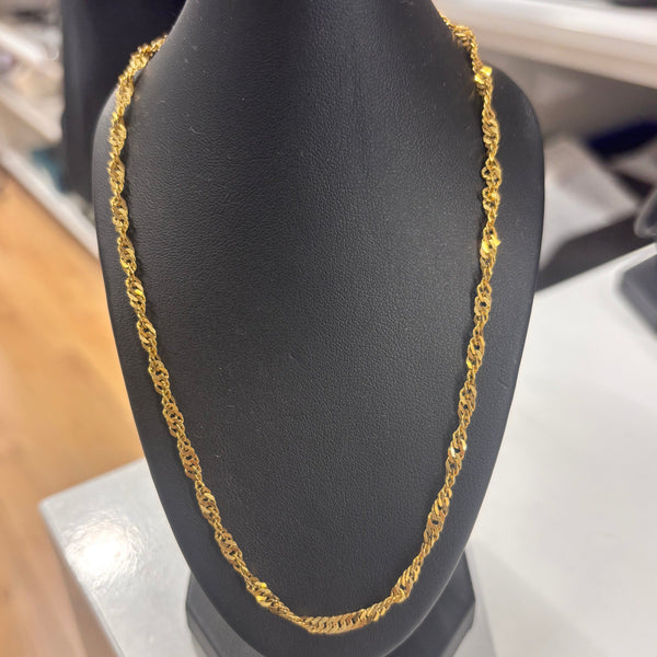 Collier Sautoir Or Jaune 18K 13.45 Grs