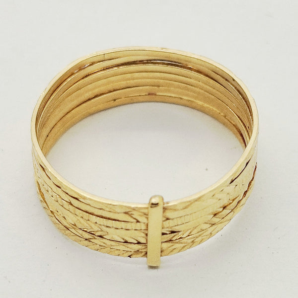 Semainier en Or Jaune 18K - T55 - 2.42gr
