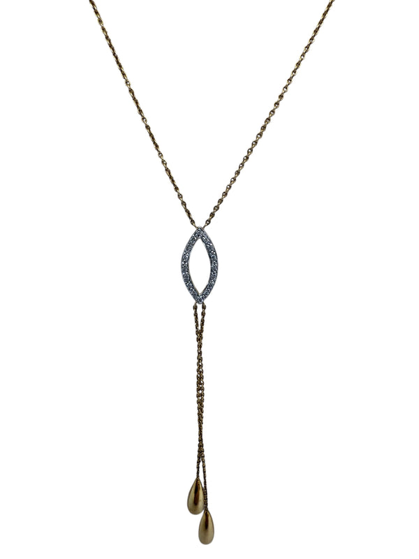 Collier Princesse en Or Jaune 18K avec Diamants - 4.77 Grs