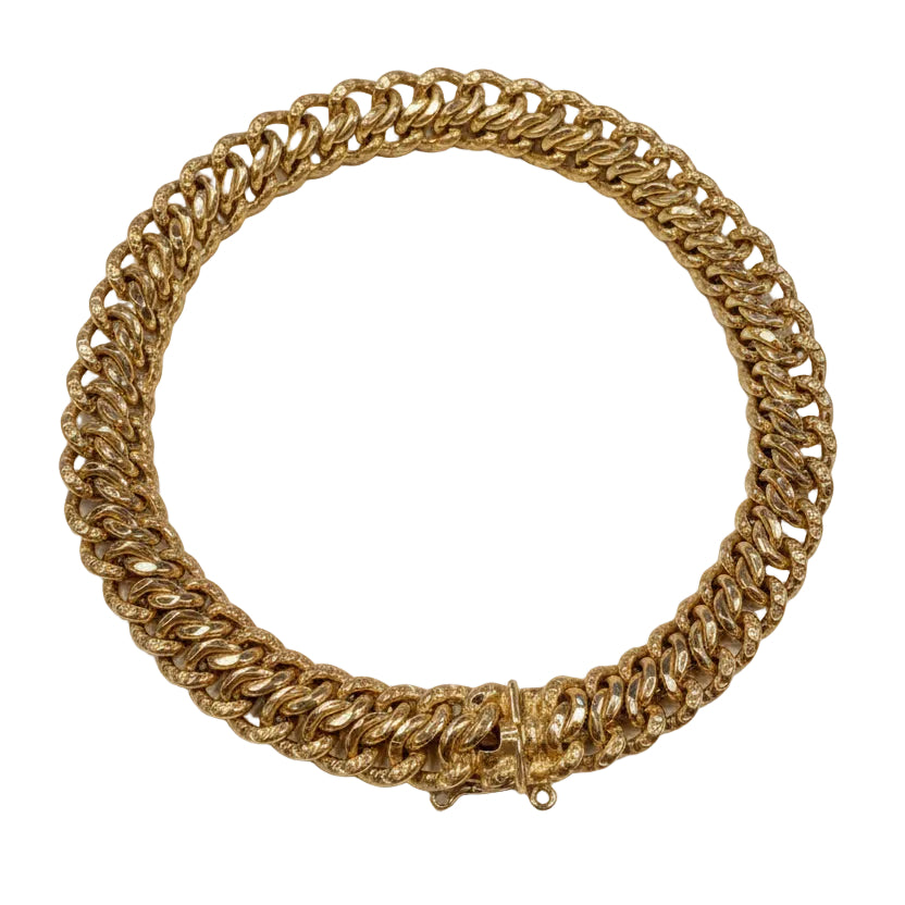 Bracelet Maille Fantaisie Or Jaune 18k