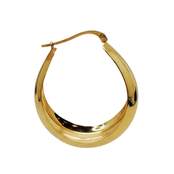 Boucles d'oreilles créoles en or jaune 18k - 6.81 G