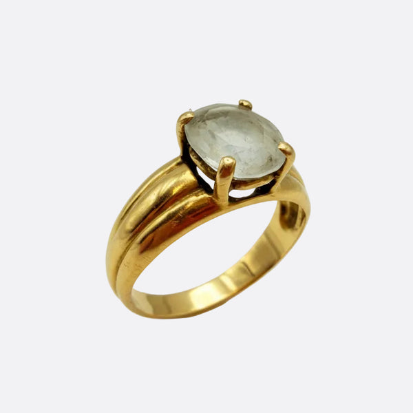 Solitaire en Or Jaune 18k - 3.7 G