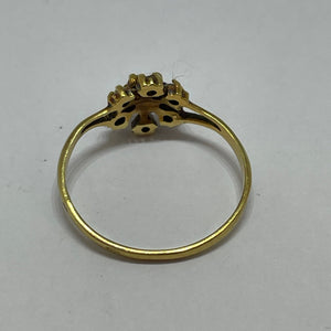 Bague Marguerite en Or jaune 18K - Taille 50
