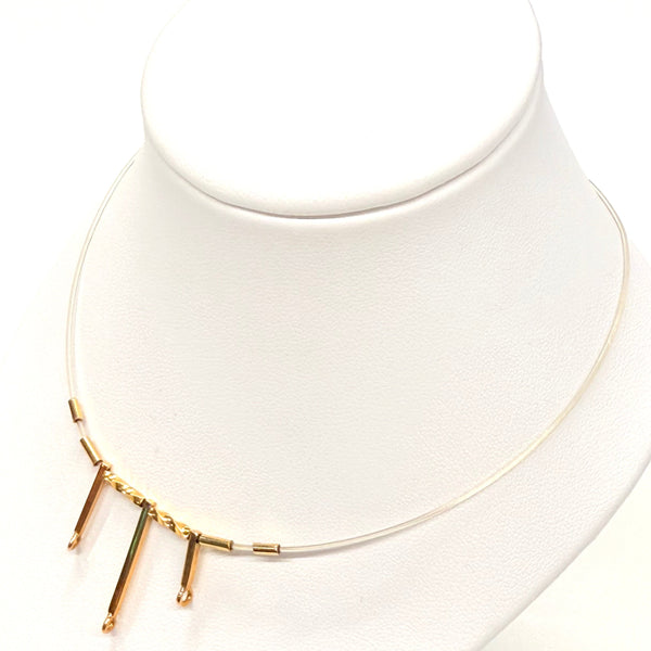 Collier Ras du Cou en Or Jaune 18K - 3.17g