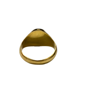 Bague chevalière en Or jaune 18K