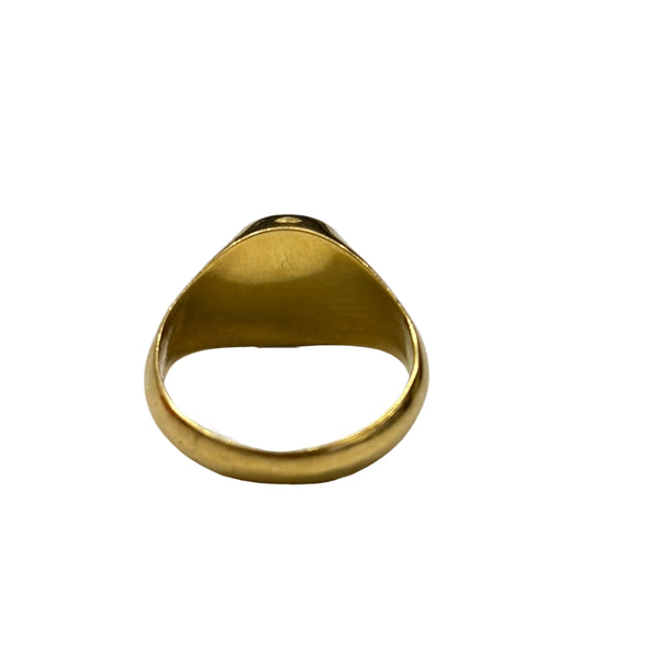 Bague chevalière en Or jaune 18K
