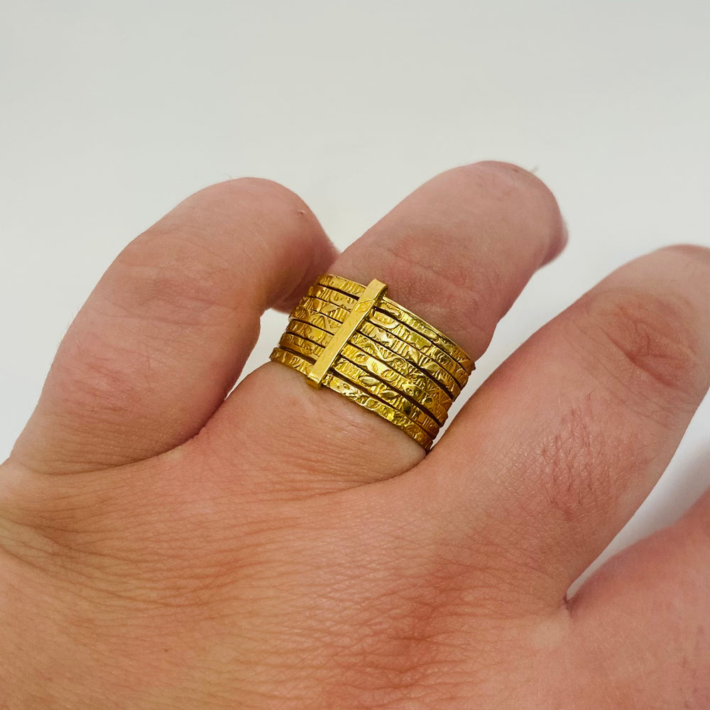Bagues semainier en or jaune 18 carats –  T 58