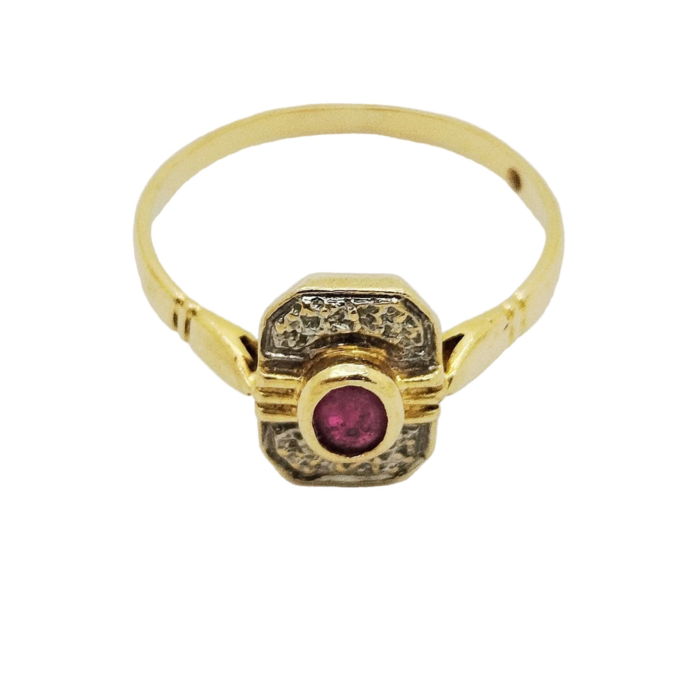 Bague en Or jaune 18K - Taille 52 - 2.05G