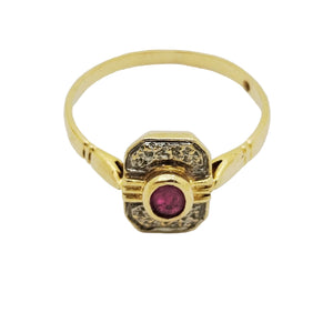 Bague en Or jaune 18K - Taille 52 - 2.05G