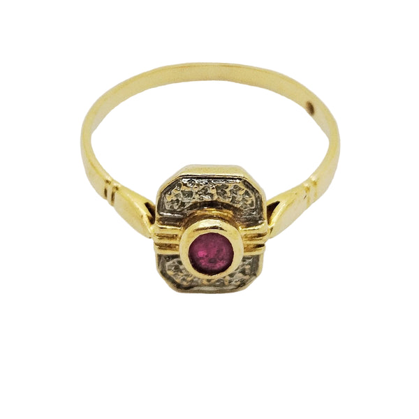 Bague en Or jaune 18K - Taille 52 - 2.05G