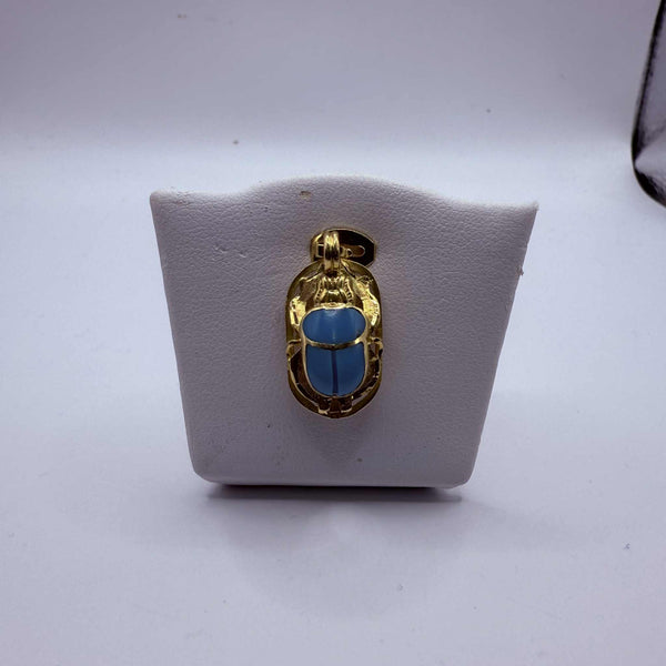 Pendentif Scarabée en Or Jaune 18K 3.72 Grs