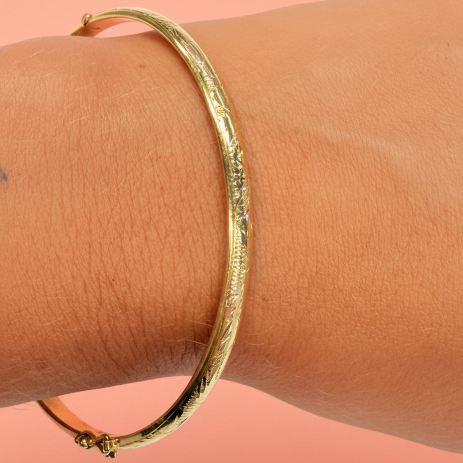 Bracelet Jonc Or Jaune 18k - 7.25 Grs