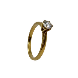 Solitaire diamant or jaune 18k - 2.33 G