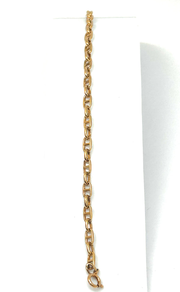 Bracelet Maillon Marine Or Jaune 18 Carats