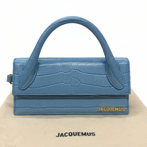 Sac Jacquemus Chiquito long en cuir croco