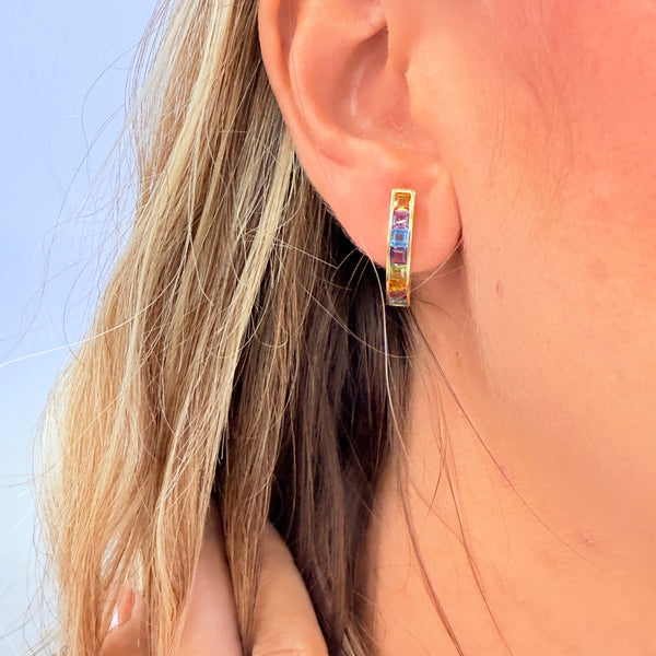 Bague et boucles d'oreilles en or jaune 18K - 7.38 Grs