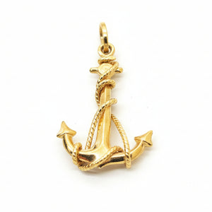 Pendentif Ancre Or Jaune 18k - 2.33 G