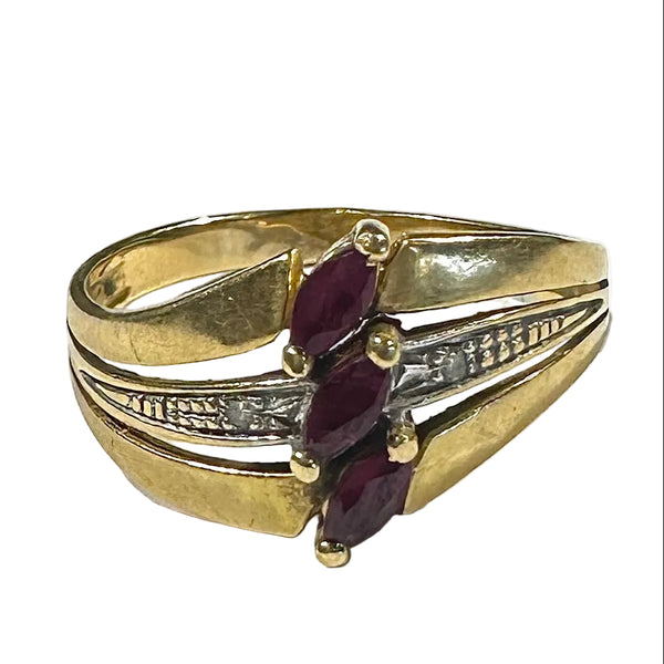 Elégante bague en Or Jaune 18K - T54 - 2.47Grs