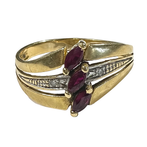 Elégante bague en Or Jaune 18K - T54 - 2.47Grs