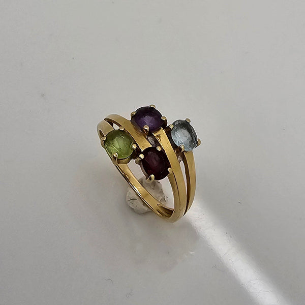 Bagues Bouquet en Or Jaune 18 K - Taille 54 - 2.63 G