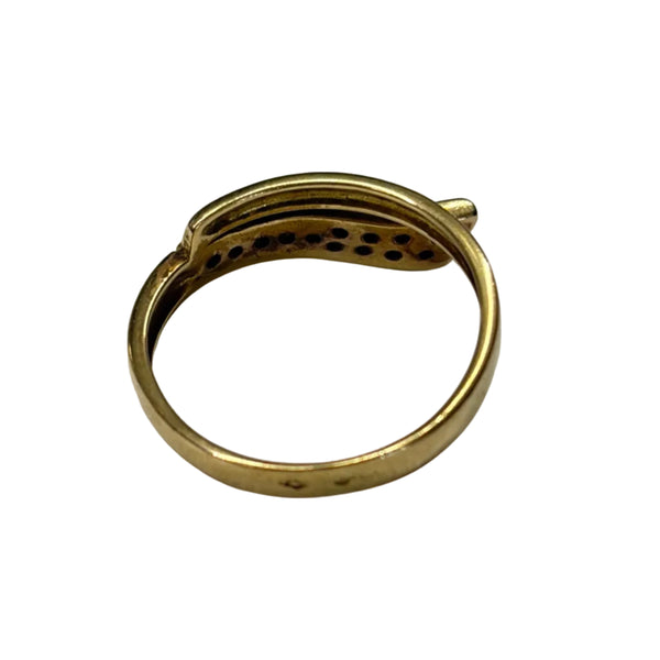 Jonc en Or jaune 18K avec 13 diamants