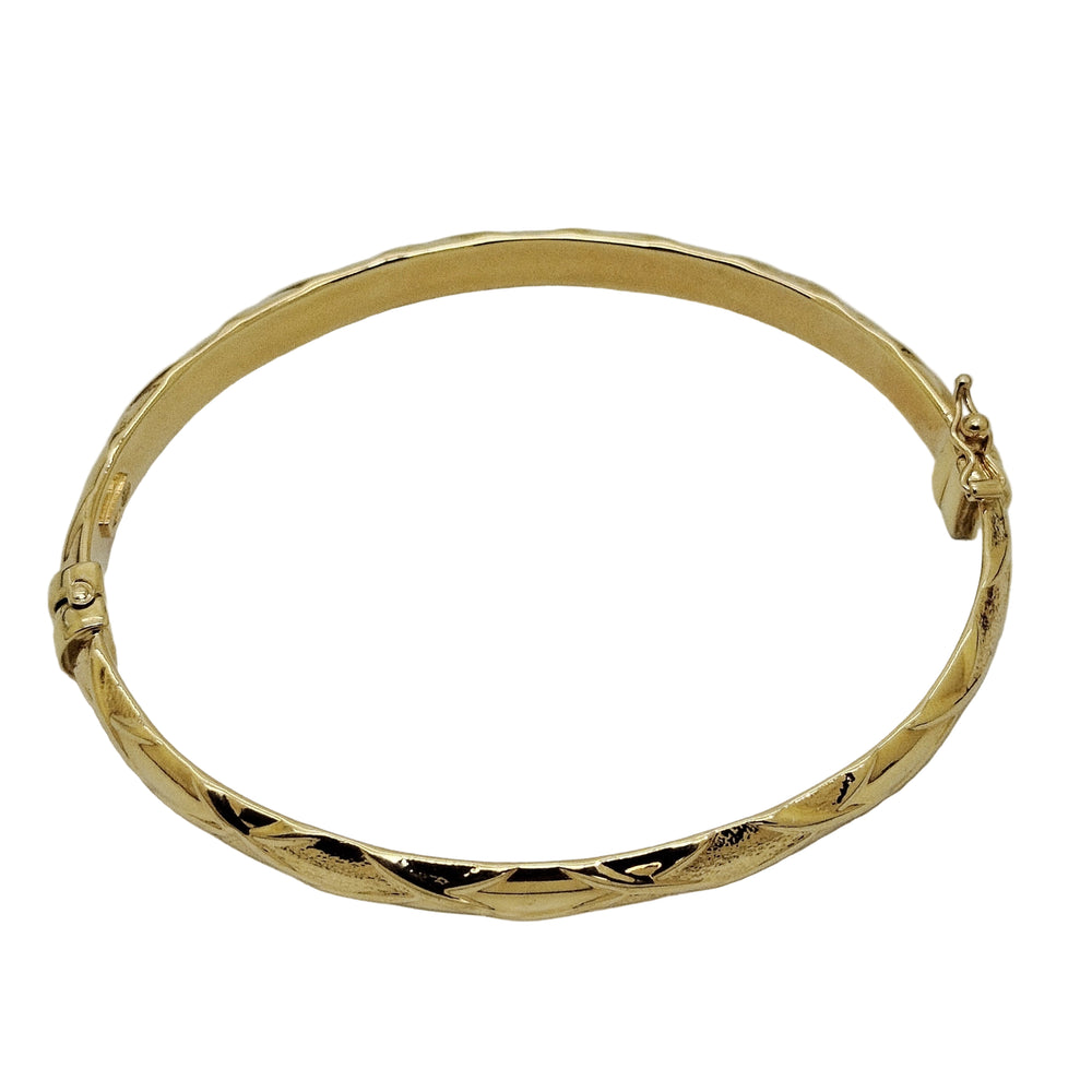 Bracelet Jonc en Or Jaune 18K 8.24 Grs