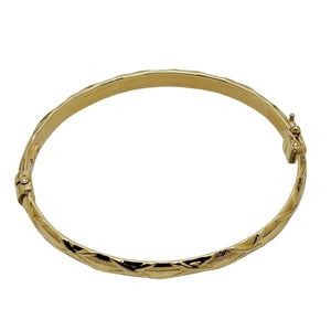 Bracelet Jonc en Or Jaune 18K 8.24 Grs