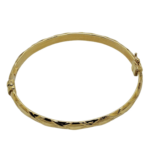 Bracelet Jonc en Or Jaune 18K 8.24 Grs