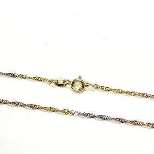 Collier Chaîne Torsadée Or 18k - 2.22 Grs