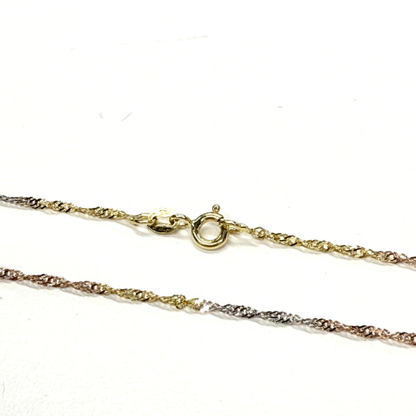 Collier Chaîne Torsadée Or 18k - 2.22 Grs