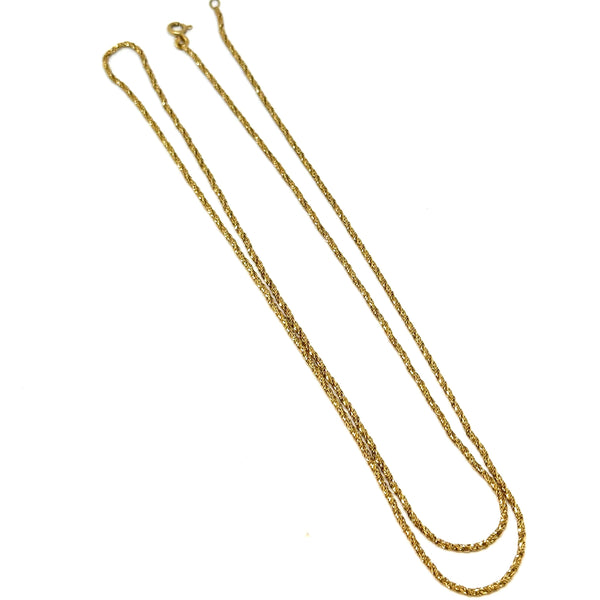 Collier Sautoir en Or Jaune 18K