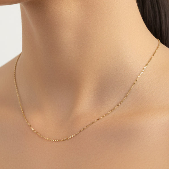 Collier Princesse en Or Jaune 18k - 3 G