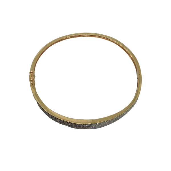 Bracelet Jonc en Diamants en Or Jaune 18 Carats